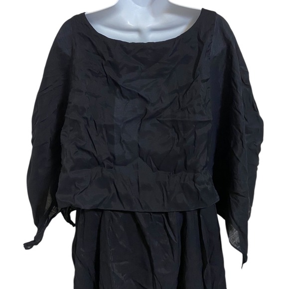 Umgee USA Black Embroidered Tassel Tie Kimono Boho Dress Tunic Beach Size Large - Picture 11 of 12